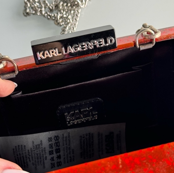 NWOT KARL LAGERFELD clutch - Picture 5 of 11
